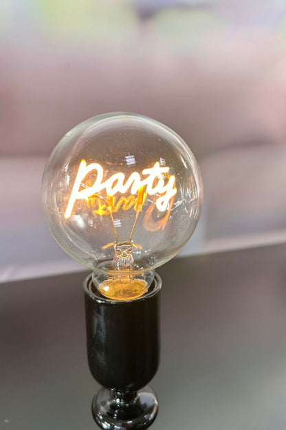 Dekolicht Savazza 27cm Glas schwarz Motiv Party