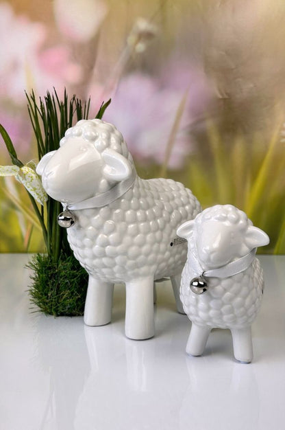Deko Schaf Lana stehend creme-weiß
