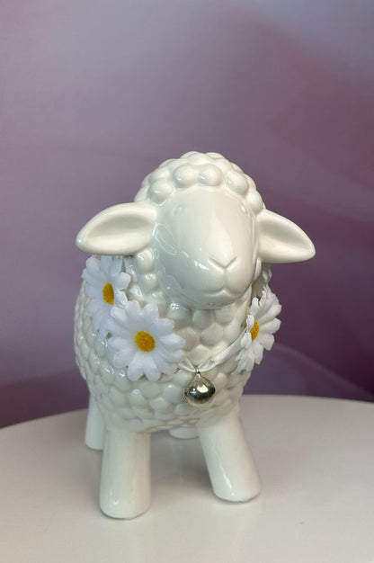 Schaf Lana stehend 21cm dekoriert