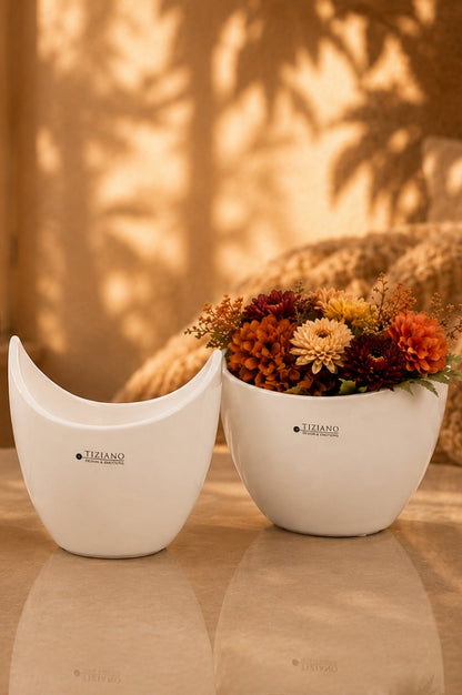 Schale Arco creme-weiß