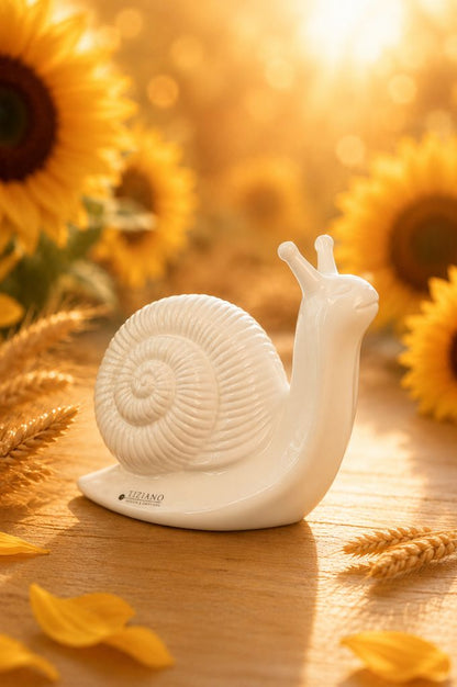Schnecke Berta creme-weiß