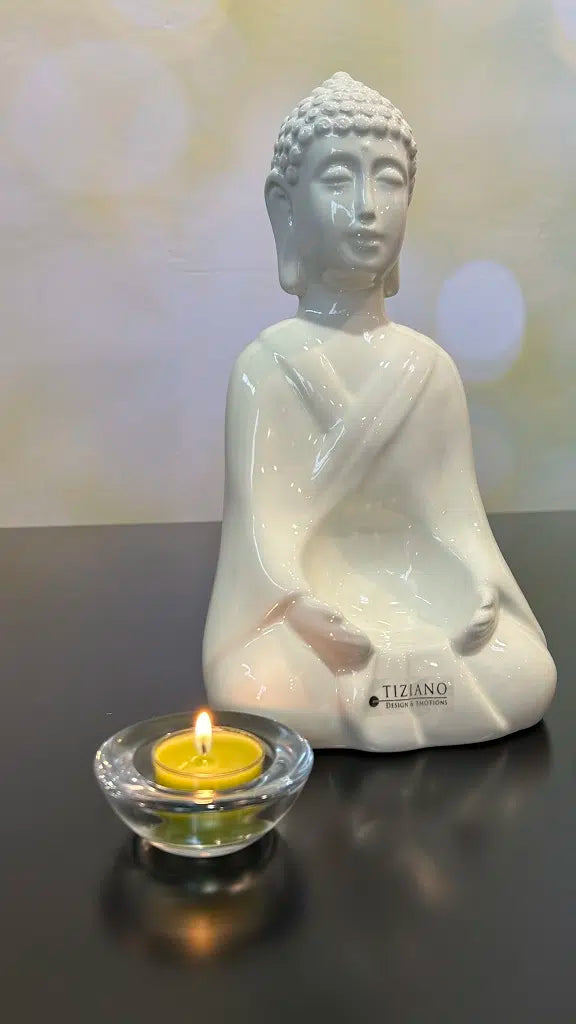 Deko Shiva 31 creme-weiß mit Trixy Glas klar