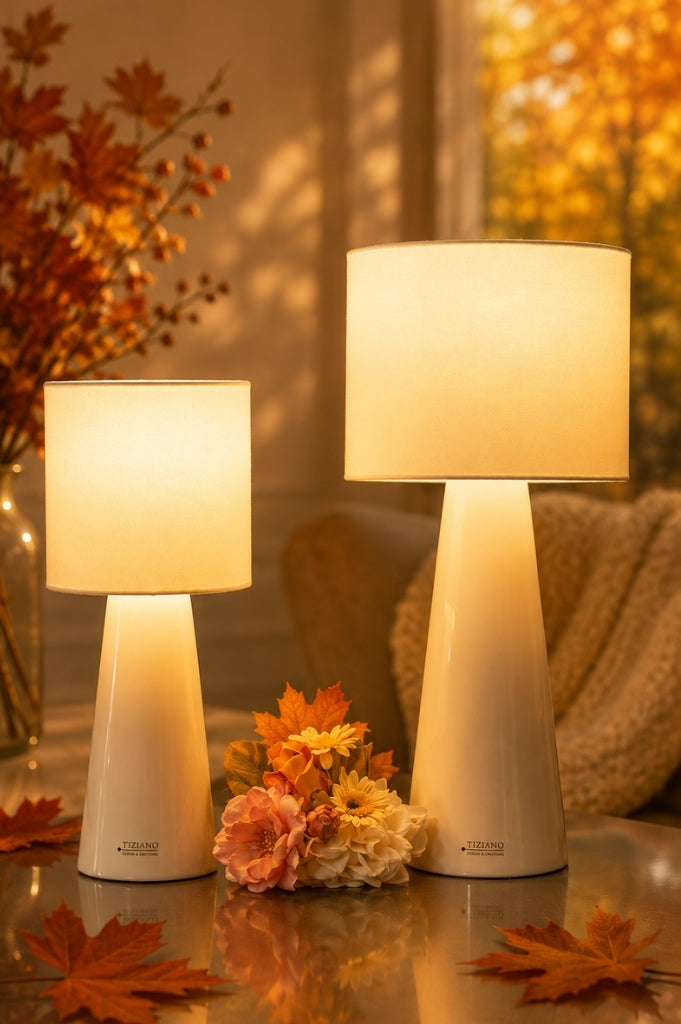 Deko Lampe Sibari creme