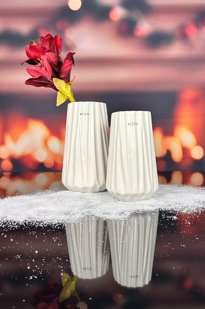 Vase Siena creme-weiß