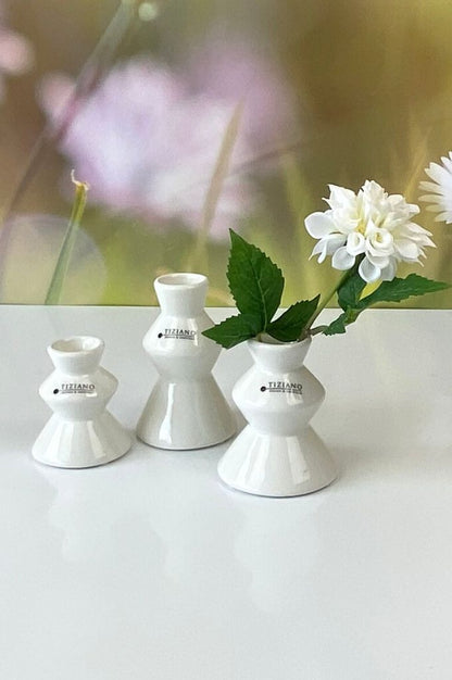 Minivase Silandro creme-weiß