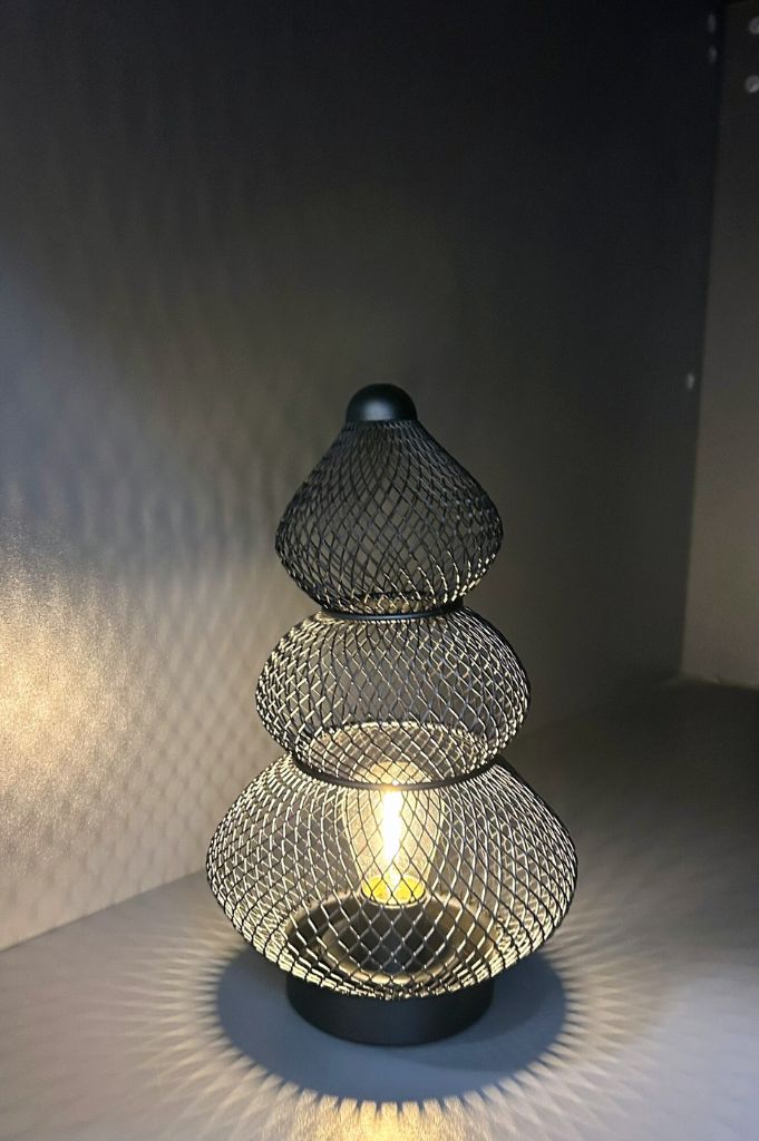 Deko Baum Skylar LED Metall schwarz