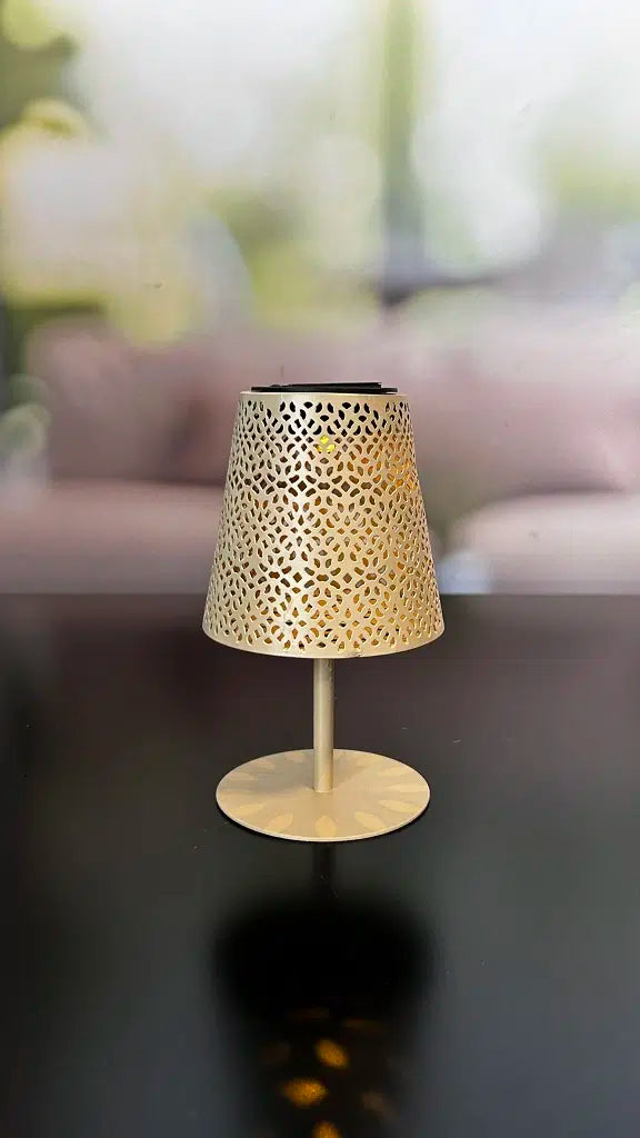 Solarlampe sand 27cm mit Touchfunktion
