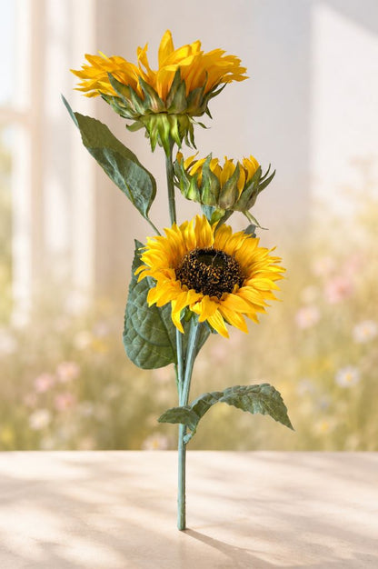 Deko Sonnenblume lang gelb