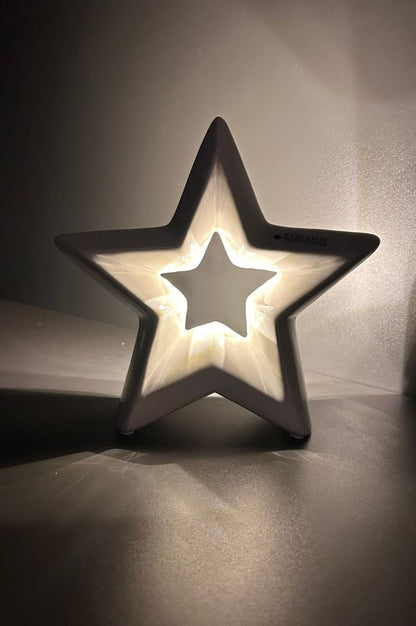 Deko Stern Brina LED creme-weiß