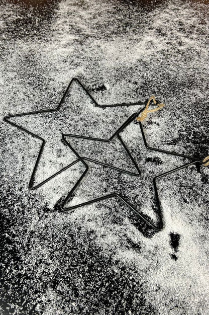 Hänger "Stern" Metall schwarz