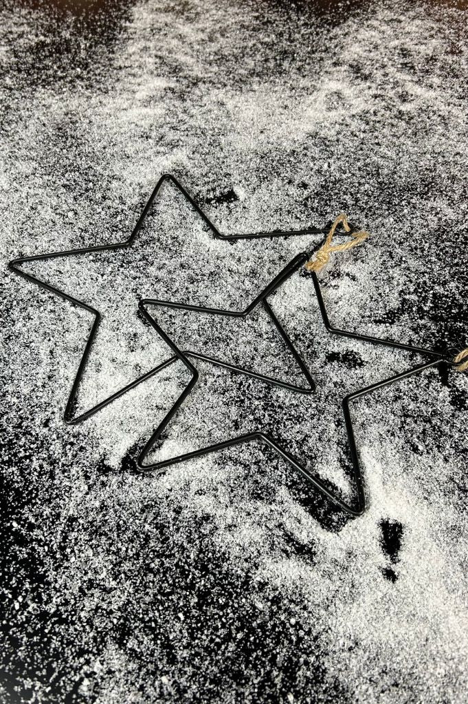 Hänger "Stern" Metall schwarz