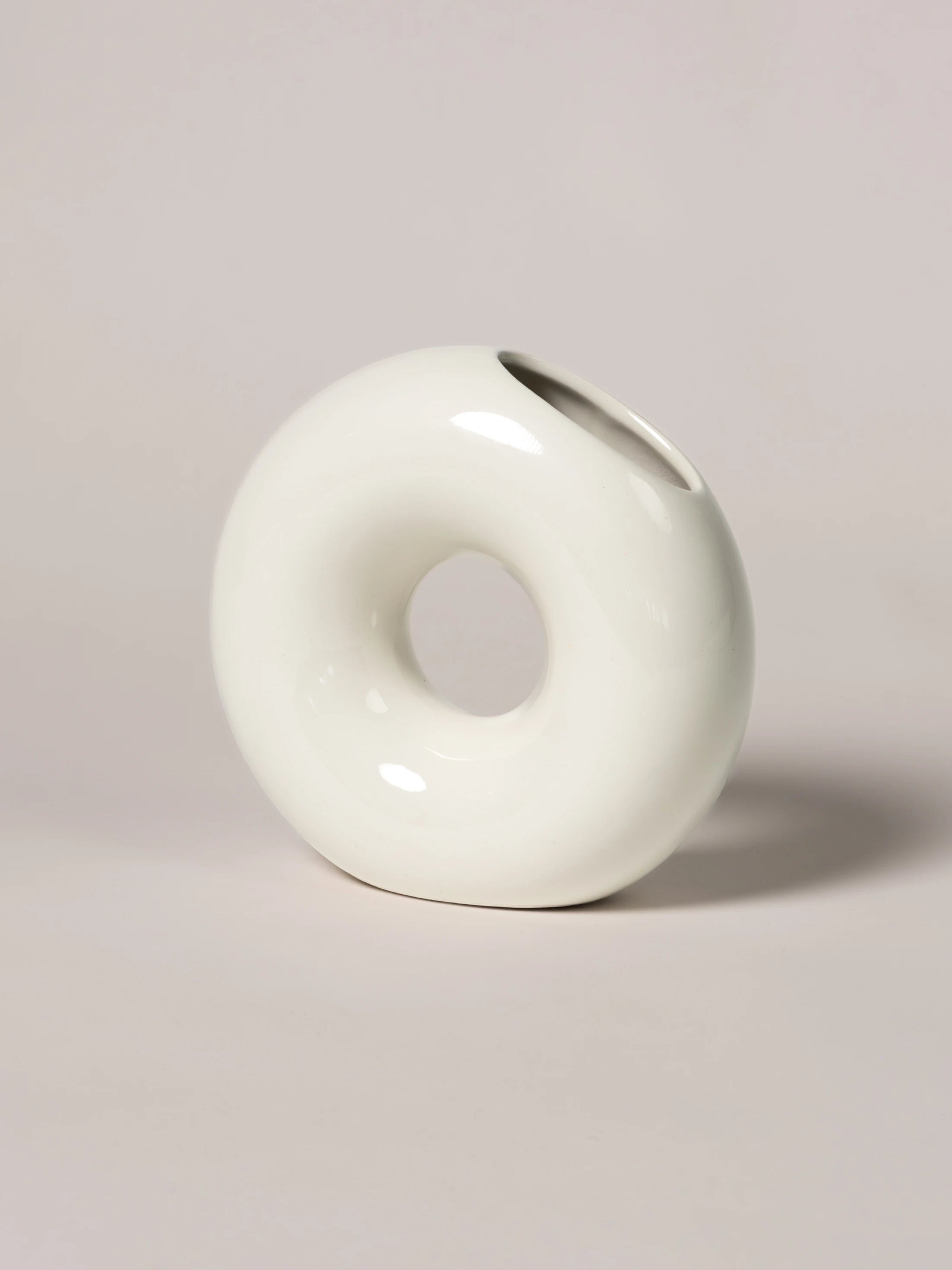 Vase Donato creme-weiß