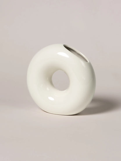 Vase Donato creme-weiß