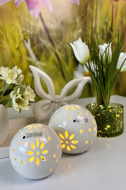 Lichtkugel Tadino LED creme-weiß