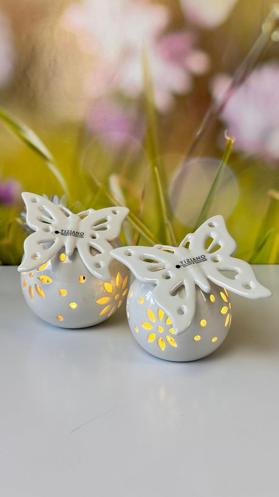 Dekoset Lichtkugel Tadino creme-weiß mit Marilin