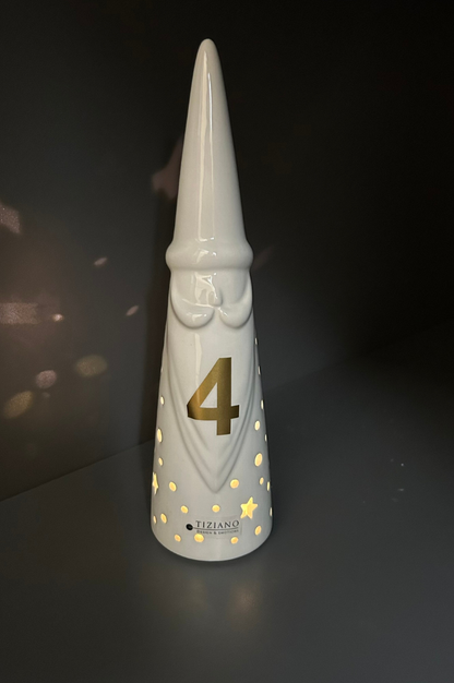 Dekoset Advent Metallschale Legri mit Stern Cometa+Tinello