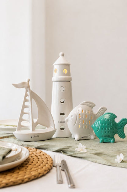 Dekoset Fische Neon mit Boot Casali