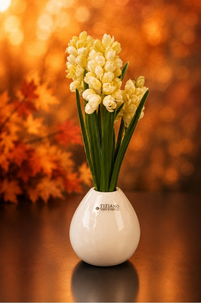 Tischvase Vitara 9cm tropf. creme