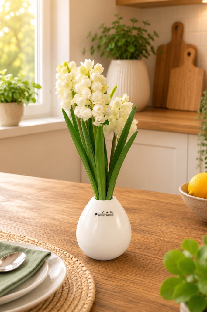 Tischvase Vitara 9cm tropf. creme