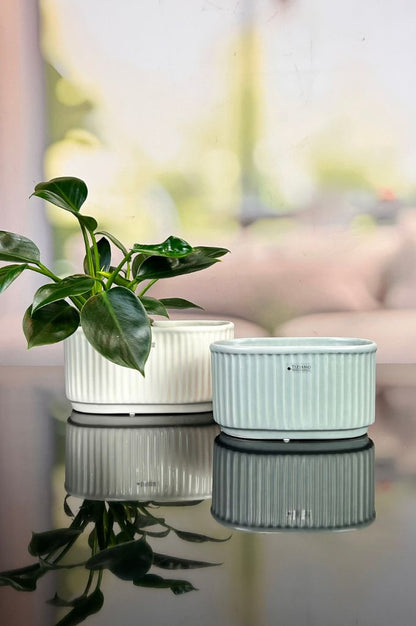 Jardiniere Torino grau matt