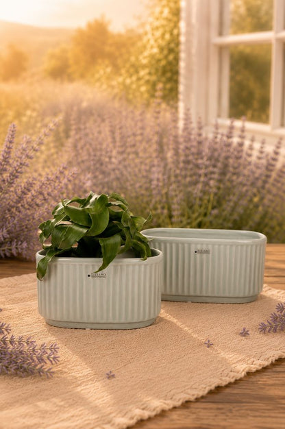 Jardiniere Torino grau matt