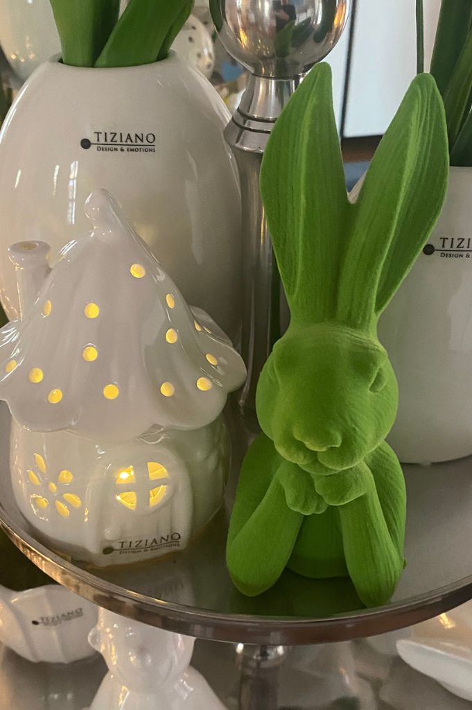 Deko Büste Hase Trend Flock farbig