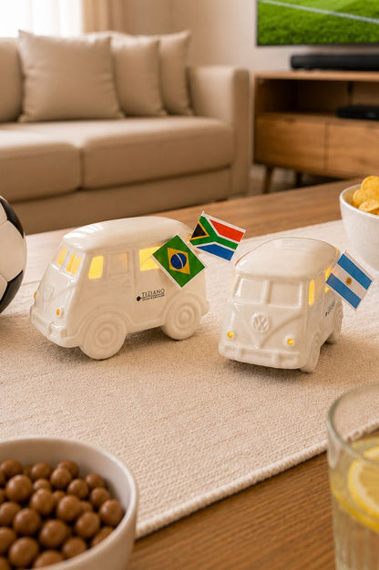 Deko Bus Caso LED creme-weiß