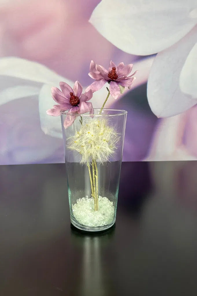 Dekoset Metallschale Glitter mit LED Lotusblume und Carnia