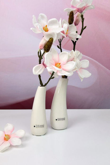 Singelvase Torano creme-weiß