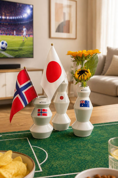 Vase Silandro creme-weiß