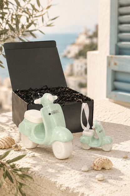 Geschenkbox Deko Vespa Vespina mintgrün