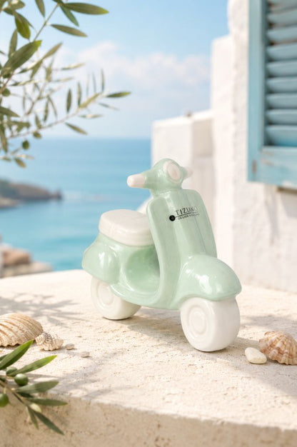 Deko Vespa Vespina 13cm mintgrün