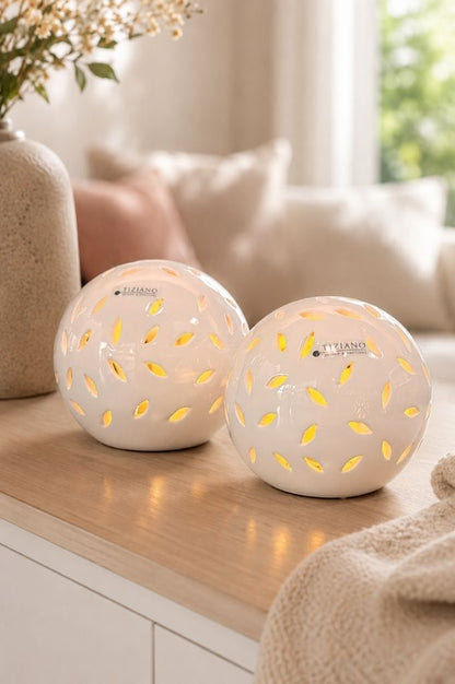 Lichtkugel Villari LED creme-weiß neue Größen