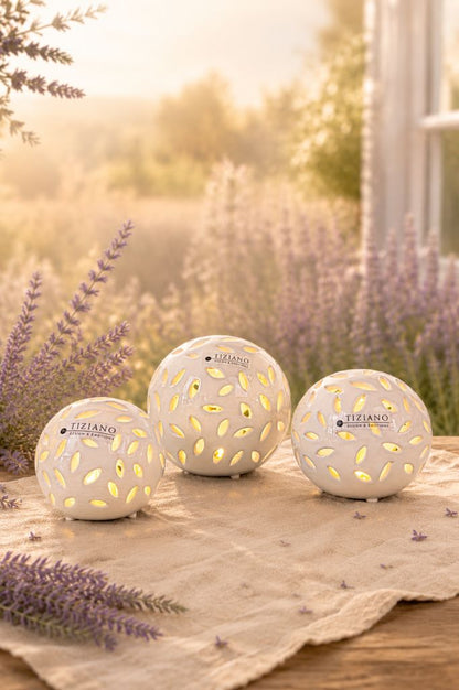 Lichtkugel Villari LED weiß-creme