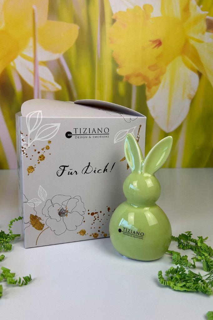 Würfelbox für Dich mit Hase Damaso grün