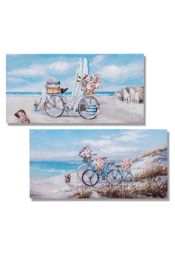 Deko Wandbild Strandmotive 60x30cm in 2 Versionen