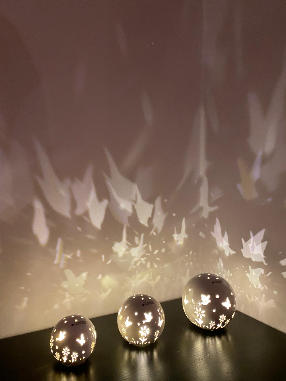 Lichtkugel Polline LED große Größen creme-weiß