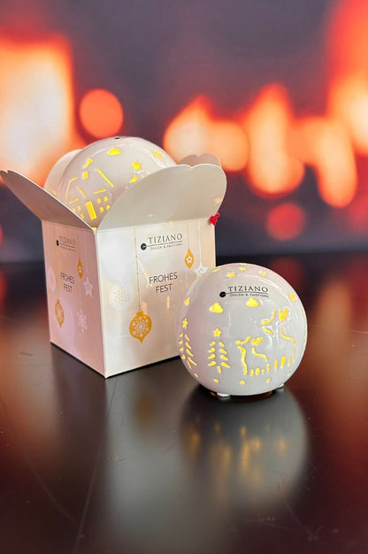 Würfelbox Kugel Rivello LED Landschaft
