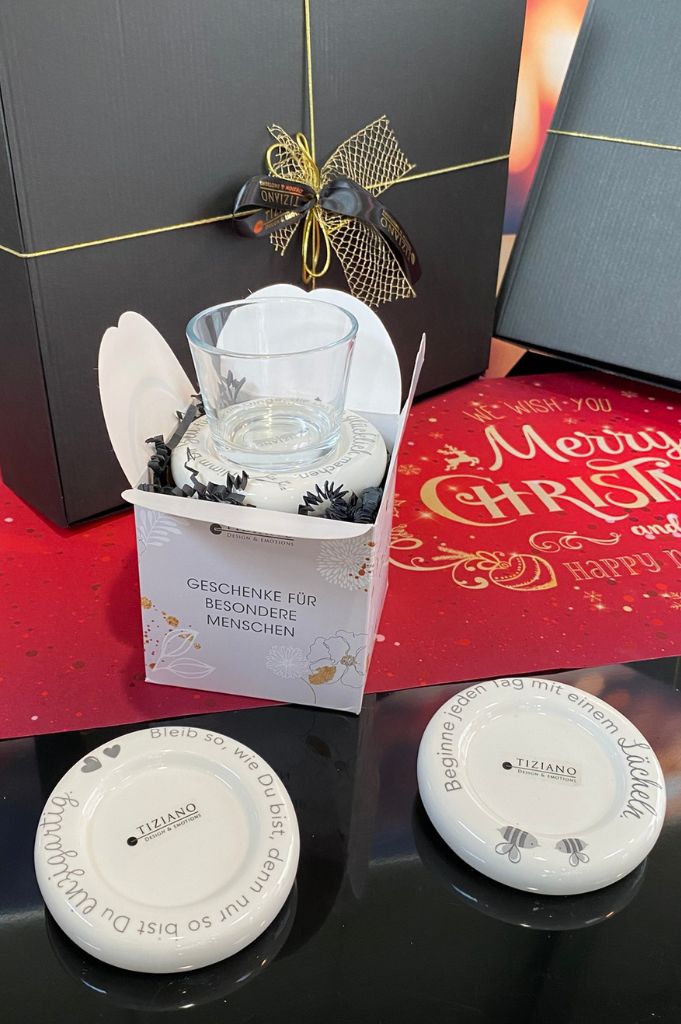 Würfelbox Für Dich mit Dekolicht Lumina mit Schrift+Visco