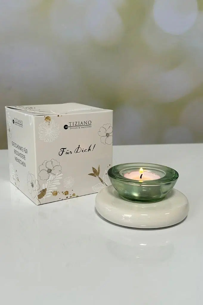 Würfelbox Für Dich Lumina mit Glas Trixy grün