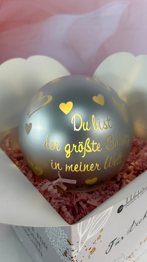 Würfelbox Für Dich Lichtkugel du bist der größte Schatz