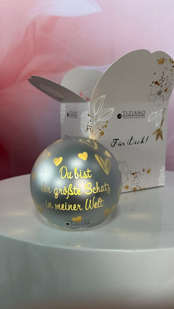 Würfelbox Für Dich Lichtkugel du bist der größte Schatz