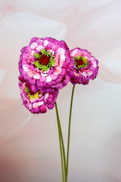 Dekoblume Zinnie 60cm flieder