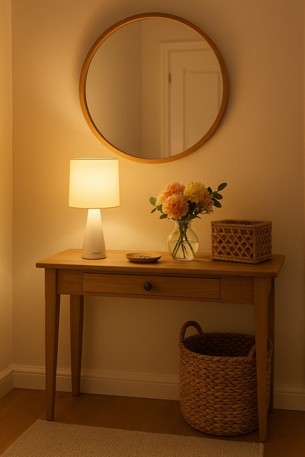 Deko Lampe Sibari creme