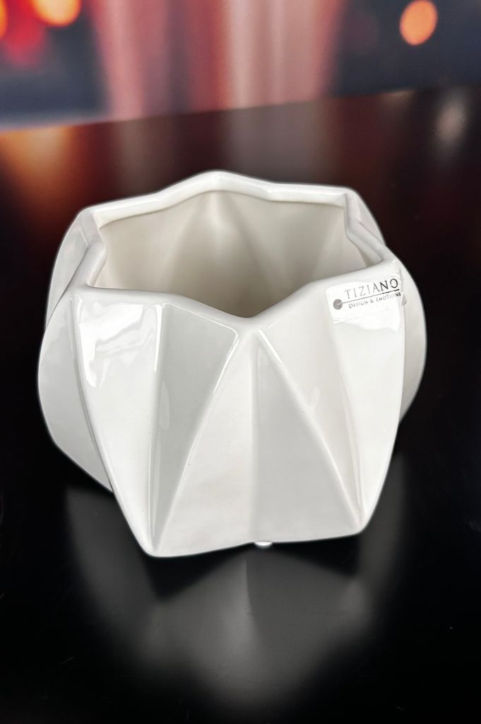 Kübel Alba creme-weiß 2. Wahl