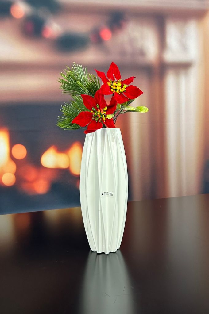 Vase Alba 27cm creme-weiß 2. Wahl