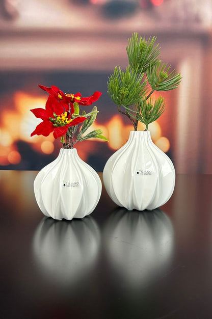 Vase Alba creme-weiß – Tiziano Home