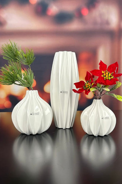 Vase Alba creme-weiß – Tiziano Home
