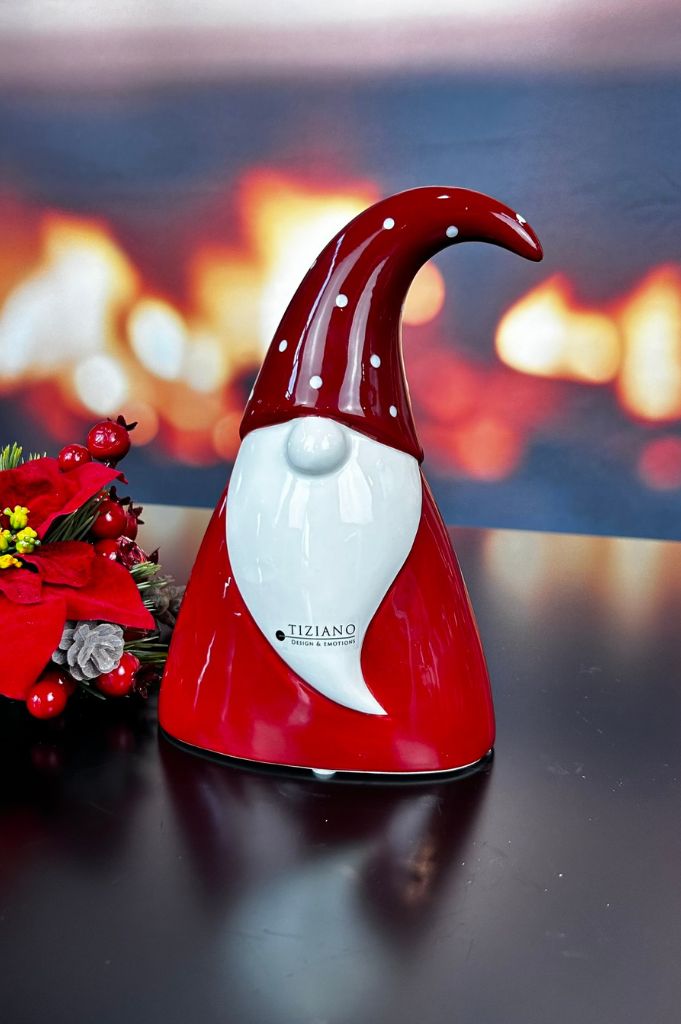 Deko Santa Alberto rot/creme-weiß