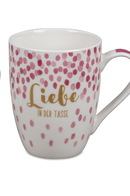 2er Set Trinkbecher 345 ml. Liebe und Glück